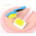 beaded cat scrub brush pet open comb